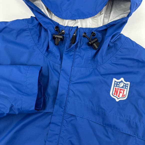 Nike Other - Nike NFL Storm-Fit Windbreaker Jacket Mens‎ Medium Blue Hooded Onfield Apparel